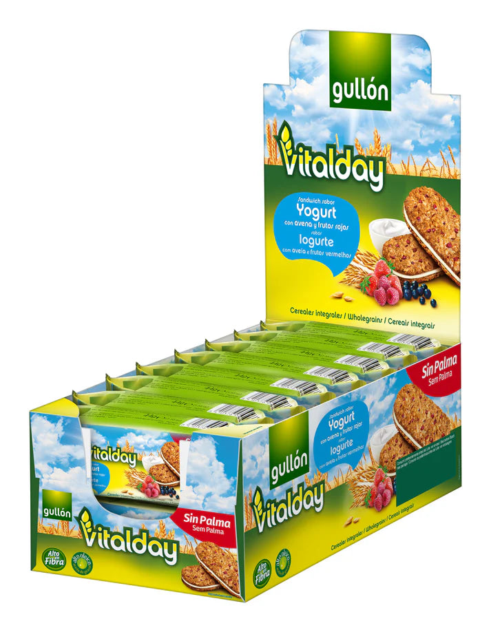 Gullon Sandwich mit Joghurt und Beerenfüllung Vitalday 15x 44g