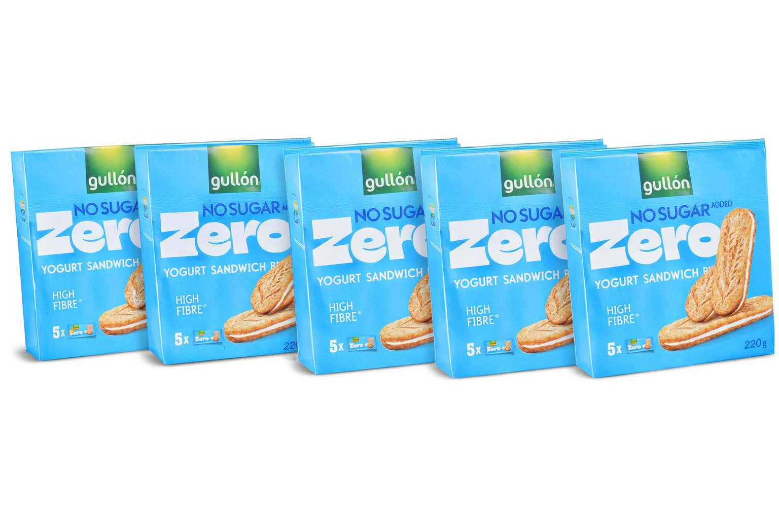 Gullon Diet Nature Zuckerfrei Sandwich mit Sahne gefüllt 220g x 5