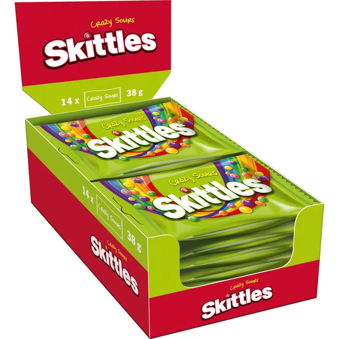 Skittles Crazy Sours 14 x 38 g