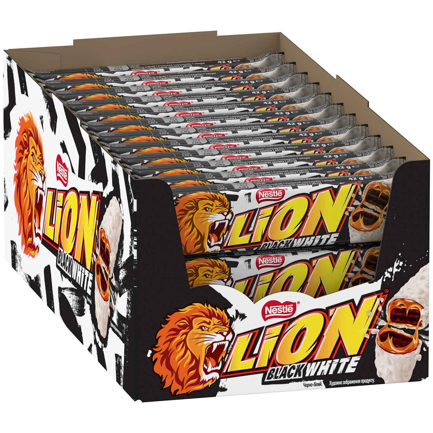 Lion Black&White Schokoriegel 24x 42g