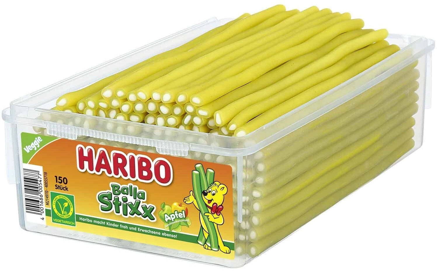 Haribo Balla Stixx Apfel vegetarisch 150er 1125g