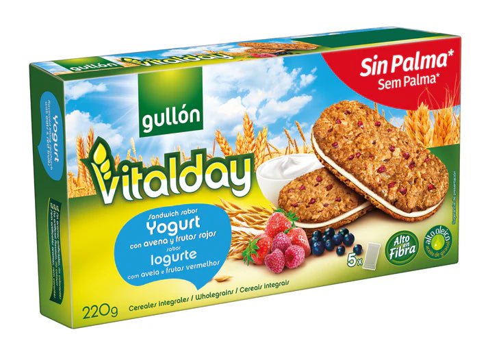 Gullon Sandwich mit Joghurt und Beerenfüllung Vitalday 15x 44g